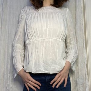 White CK blouse
